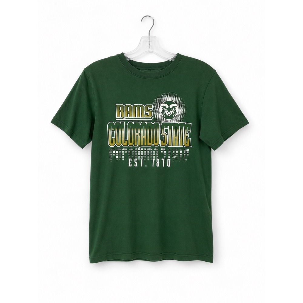 NCAA Colorado State Rams Youth T-Shirt Green Outerstuff Boys Large 10-12 Graphic
